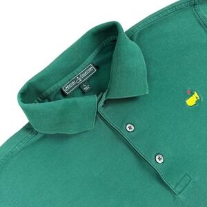 Masters Collection Polo Shirt Mens L Green‎ Augusta National Golf Short Sleeve